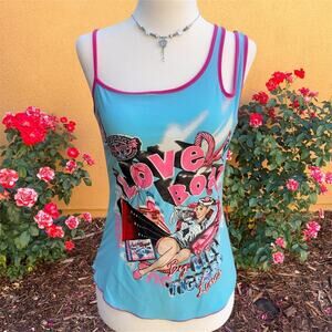 y2k 2000s love boat vintage cami